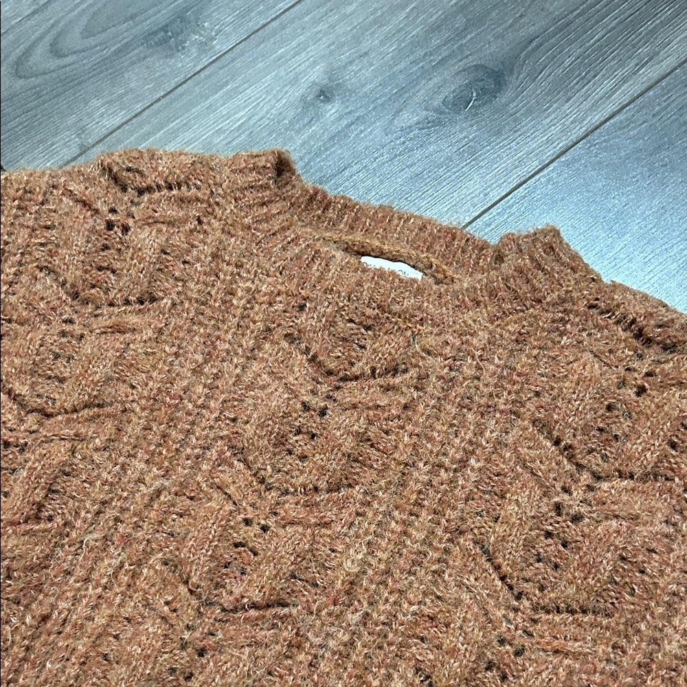 Ruby Moon Warm Copper Knit Sweater